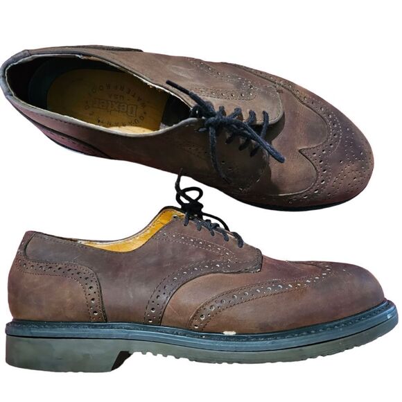 Men's DEXTER American Brogues Waterproof Leather Shoes Size 9.5 - Picture 1 of 8